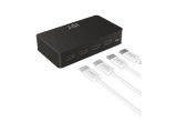Adaptador cable - ISY IHD-9036, 3x HDMI input, 1x HDMI output, Max. resol 4K@60 Hz, Negro