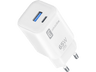 Cargador - CellularLine ACHUSBC2PD65WSMLW, Doble puerto, Universal, Blanco