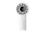 Mini ventilador - JisuLife Life4, 3600mAh, Pantalla Digital, Autonomía de 2.5-13h, Blanco