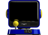 Consola retro - My Arcade Arcade RetroStation, Mega Man y Street Fighter, Pantalla LCD 8, Altavoz doble Super Bass, Azul y amarillo