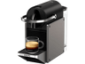 Cafetera de cápsulas - Krups Pixie Redesign Titan XN306T10, 1260 W, 19 Bar, 0.7 L, 2 Opciones de café, Apagado automático, Titán