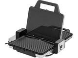 Grill - WMF Lono Contact Grill, 2 en 1, Grill y Sandwichera, 2100 W, 2 placas, Antiadherente, Temp. Ajustable, Antigoteo, Acero Inox. Cromargan, Plata