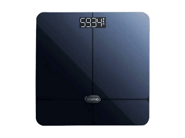 Báscula de baño - Renpho Elis Solar 2, Hasta 160 kg, Negro