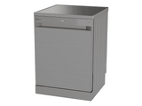 Lavavajillas - Hisense HS663A90XUK, 16 servicios, 8 programas, 60 cm, Tecnología Inverter, Secado Extra, Tercera Bandeja, Acero inoxidable