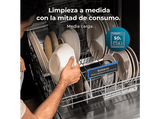 Lavavajillas - Cecotec Bolero Aguazero 6210 Dark D, 15 cubiertos, 14 programas, 60 cm, Tercera bandeja, Pantalla FullColor XXL, Dual Zone Wash, Grey