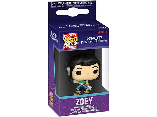 Llavero - Funko KPop Demon Hunters: Zoey, 4 cm, Vinilo