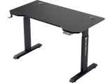Mesa gaming - Newskill Belenor PRO, MFD + Metal, Ajustable en Altura 72-122 cm, Soporte Auriculares, Negro
