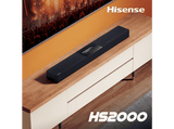 Barra de sonido - Hisense HS2000, Bluetooth, 240 W, Audio 2.1, Subwoofer integrado, Dolby Audio, Negro