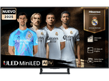 TV Mini LED 55 - Hisense 55E8Q, UHD 4K, 144 Hz, Hi-View Engine, Escalador HDR IA, Subwoofer integrado, Negro