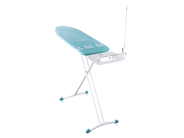 Tabla de planchar - Leifheit Air Board Express M Solid, 120 x 38 cm, Regulable en altura (76 - 100 cm), Bandeja fija, Azul