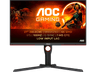 Monitor gaming - AOC U27G3X/BK, 27", UHD 4K, 1 ms, 160 Hz, HDMI, DisplayPorts, Altura Ajustable, G-SYNC Compatible + Adaptive Sync, Negro, Rojo