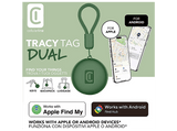 Localizador - CellularLine Tracy Tag Dual, para iOS, para Android, Verde