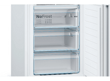 Frigorífico combi - BOSCH KGN362WED, Serie 4, Total No Frost, 186 cm, 326 l, Cajón VitaFresh, Sistema MultiAir Flow, Blanco