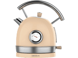 Hervidor de agua - Cecotec Thermosense 420 Light Beige, 2200 W, 1.8 l, Base 360º, Acero inoxidable, Light Beige