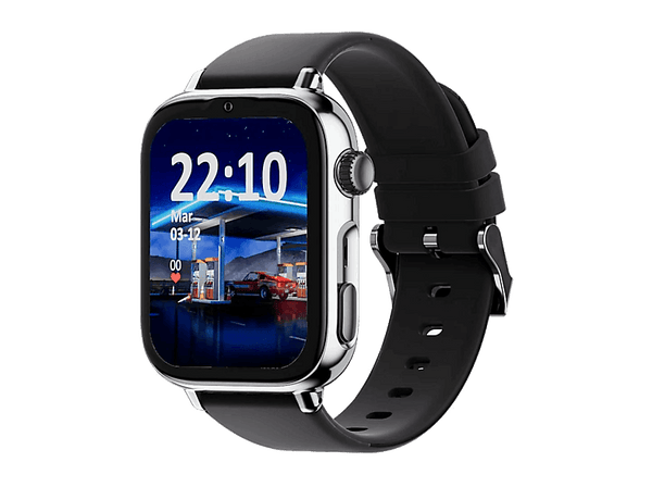 Smartwach infantil - Save Family SaveWatch Plus 2, Correa 22 cm, IP68, WiFi, GPS, 680 mAh, Pantalla AMOLED, Plata/Negro