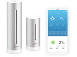 Estación meteorológica - Netatmo NSW01-EC, Mide la temperatura, Humedad, CO2 y presión, Gris