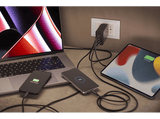 Cargador - CellularLine ACHUSBGAN4WAL100WK, USB- C, 100 W, 4 puertos, Universal, Negro
