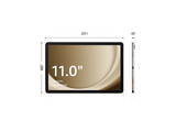 Tablet - Samsung Galaxy Tab A9+, LTE, 11 WQXGA, 6 GB RAM, 128 GB, Gris, Sin Adaptador De Corriente