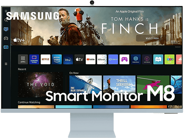 Monitor - Samsung Smart Monitor LS32BM80BUUXEN M8, 32 ", UHD 4K, 4ms, 60 Hz, Azul