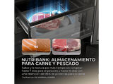 Frigorífico americano - Haier Horizon HCW99F18DIMB, No Frost, 182,5 cm, 630 l, Dispensador Agua y Hielo, Nutribank, Negro