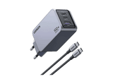 Cargador de pared - Ugreen UGR25874, Universal, 100W, 2x USB-C, 1x USB-A, Carga Rápida, Negro
