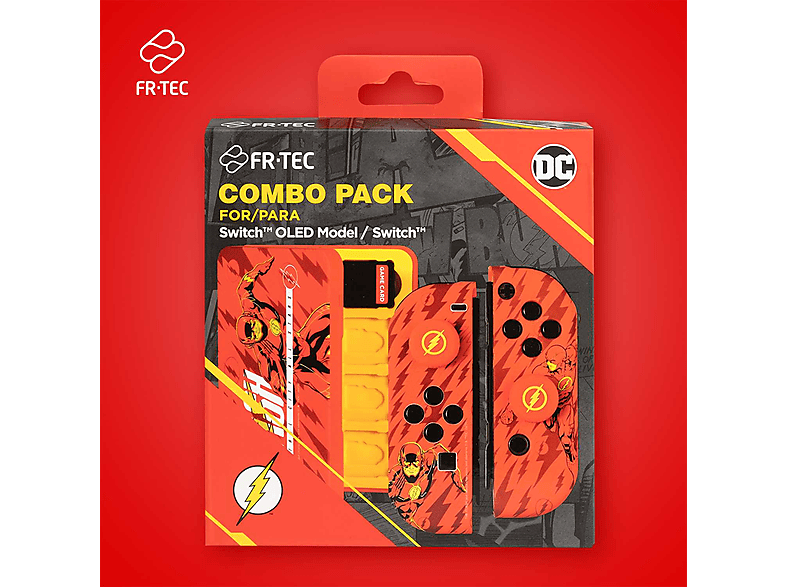 Kit accesorios - FR-TEC Combo Pack de Flash™, para Switch™ y Switch™ OLED, Rojo