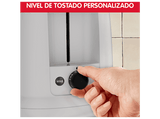 Tostadora - Moulinex Simpleo LT160B, 850 W, 2 ranuras, 7 niveles tostado, Palanca de elevación, Bandeja recogemigas, Modo descongelar, Marfil
