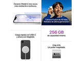 Apple iPhone 17e, Blanco, 256 GB, 5G, 6.1 OLED Super Retina XDR, Chip A19, iOS