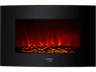 Chimenea - Cecotec Ready Warm 3500 Curved Flames, 35", 2000W, 30m², 2 modos, Control remoto, Negro
