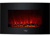 Chimenea - Cecotec Ready Warm 3500 Curved Flames, 35, 2000W, 30m², 2 modos, Control remoto, Negro