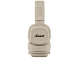 Auriculares inalámbricos - Marshall Major V, 100 h Autonomía, Supraaurales, Bluetooth, Diseño Plegable, Crema