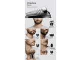 Afeitadora multifunción - Braun Todo En Uno Series 3 AIO3560, Kit De Styling 10 en 1, Lámina Afilada, 14 Longitudes, Negro