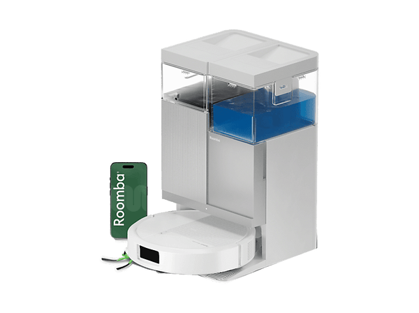 Robot friegasuelos - IRobot Roomba® 415 Combo, 20 000 Pa, Autonomía de 90 días, Antienredos, Blanco