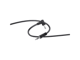 Cable audio - ISY IAU-1030, 0.5 m, Conector en ángulo 90 grados, Negro