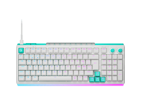 Teclado gaming - Logitech G G512 X 75, Cable, Dual Swap, Mecánico/Analógico TMR intercambiable, Tasa de sondeo 8K, RGB, Personalizable, PC-Mac, Blanco