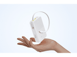 Powerbank - Baseus EnerFill Bipow2 Pro, 20000mAh, 22.5W, Cable retráctil, Carga simultánea ultrarrápida, USB-C, Blanco Moon