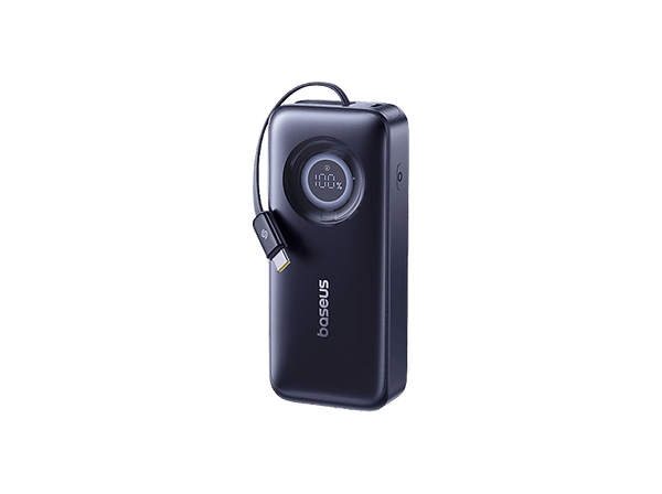 Powerbank - Baseus EnerCore, Retráctil, 20000mAh, 67 W, Carga rápida, Monitoreo de carga, Negro