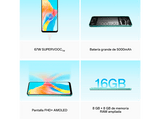 Móvil - OPPO A78  4G, Aqua Green, 128 GB, 8GB RAM, 6.43 AMOLED FHD+, Qualcomm Snapdragon™ 680, 5000 mAh, Android