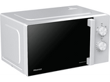 Microondas con grill - Hisense H20MOWP1HG, 1250 W, 5 Niveles de potencia, 20 l, Descongelación, Control Mecánico, Blanco