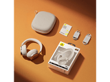 Auriculares inalámbricos - Baseus Inspire XH1 Sound By Bose, Wireless, Cancelación de Ruido, Audio Hi-Res/LDAC, Comodidad Cloud-Soft, Blanco Marfil