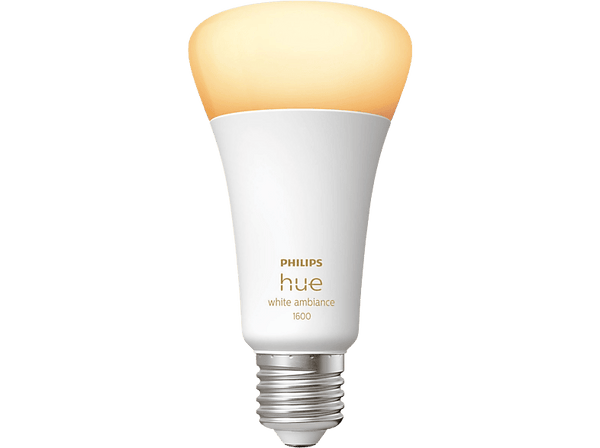 Bombilla inteligente - Philips Hue A60 E27, Luz Blanca de Cálida a Fría, 100W, Compatible con Alexa/Google Home
