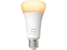 Bombilla inteligente - Philips Hue A60 E27, Luz Blanca de Cálida a Fría, 100W, Compatible con Alexa/Google Home
