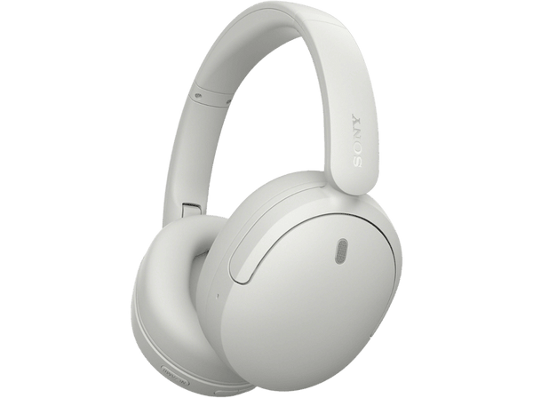 Auriculares inalámbricos - Sony WH-CH735NW, Noise Cancelling, 75h, Carga Rápida, Plegable, Bluetooth, Llamadas nítidas con IA, Blanco