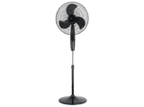 Ventilador de pie - ok. OSF 501526 B ES, 150 W, 3 Velocidades, 3 Aspas, Oscilación, Inclinación ajustable, Altura ajustable, Temporizador, Negro
