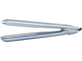 Plancha de pelo - BaByliss Hydro-Fusion, Sistema iónico dual, antiencrespamiento, 5 temperaturas, Placas de cerámica 25mm, ST573E, Azul