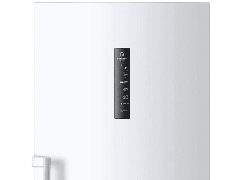 Congelador vertical - Haier Instaswitch H3F-320WSAAU1, 330 l, 190 cm, Convertible a frigorífico, Wi-Fi, Blanco