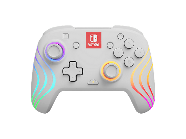 Mando Nintendo Switch - Turtle Beach Afterglow™ Wave, Nintendo Switch, Inalámbrica, 40h Autonomía, 9m Alcance, Blanco
