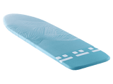 Funda tabla planchar - Leifheit Perfect Steam S/M, Medidas 125x40cm, 3mm Grosor, Certificado Eco-Tex, Azul/Blanco