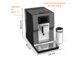 Cafetera superautomática - Krups Intuition Experience Hot&Cold, Pantalla táctil , 36 Recetas, Jarra de leche, Titanio, 15 bar, 2 tazas, Negro