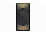 Funda - Samsung Flipsuit Rugerizada, Para Samsung Galaxy S25 Ultra, Transparente y borde negro con pegatina